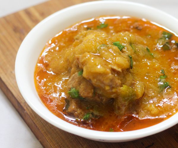 Mamidikaya Mutton Curry