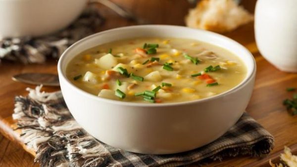 Chicken sweet corn soup