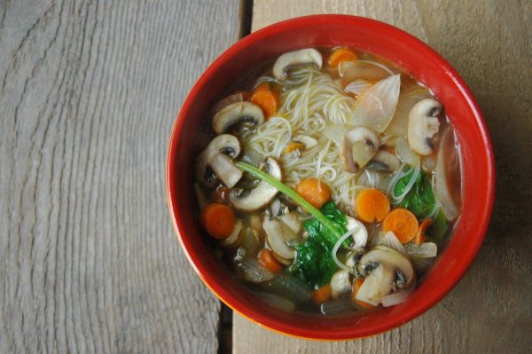 Veg rice _ noodles soup